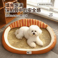 猫咪凉席夏季降温四季通用耐磨耐抓防水防滑不粘毛高回弹猫咪垫子