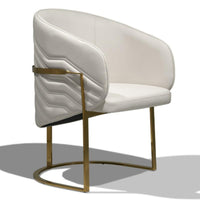 Upholstered Side Chair Italian Influenced Design Dining Seating Luxury Feel Modern Minimalist Design for Households, Hotel
