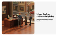 2.8 Cm Tall Miniature Male Figure Standing 1:64 Scale Figure Realistic Details Suit-Wearing Figurine