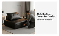 Multi-Functional Pull-out Sleeper Armchair Space-Saving Armless Pull-out Single Bed Easy Conversion Living Room Furniture Long-Lasting for Apartment Dwellers, Students, Office Workers, Small Areas, Bedroom
