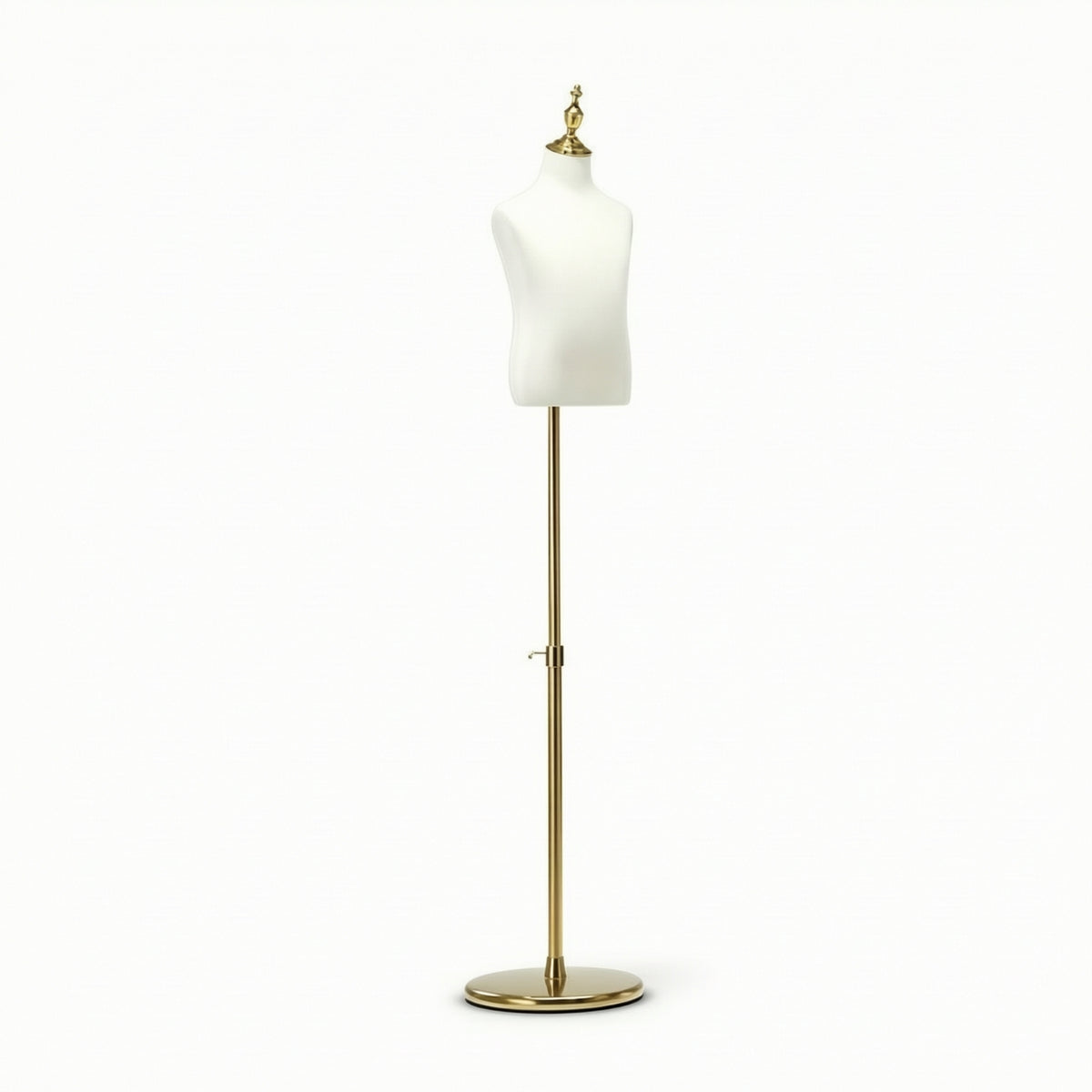 Mannequin Torso with Stand Sturdy Dress Form with Metal Base areaSaving Female Dress Form for Kids, Retailers, Shop Window, Photo Studio