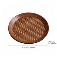 Bamboo Tea Tray Creative Shape Kitchenware Handmade for Home