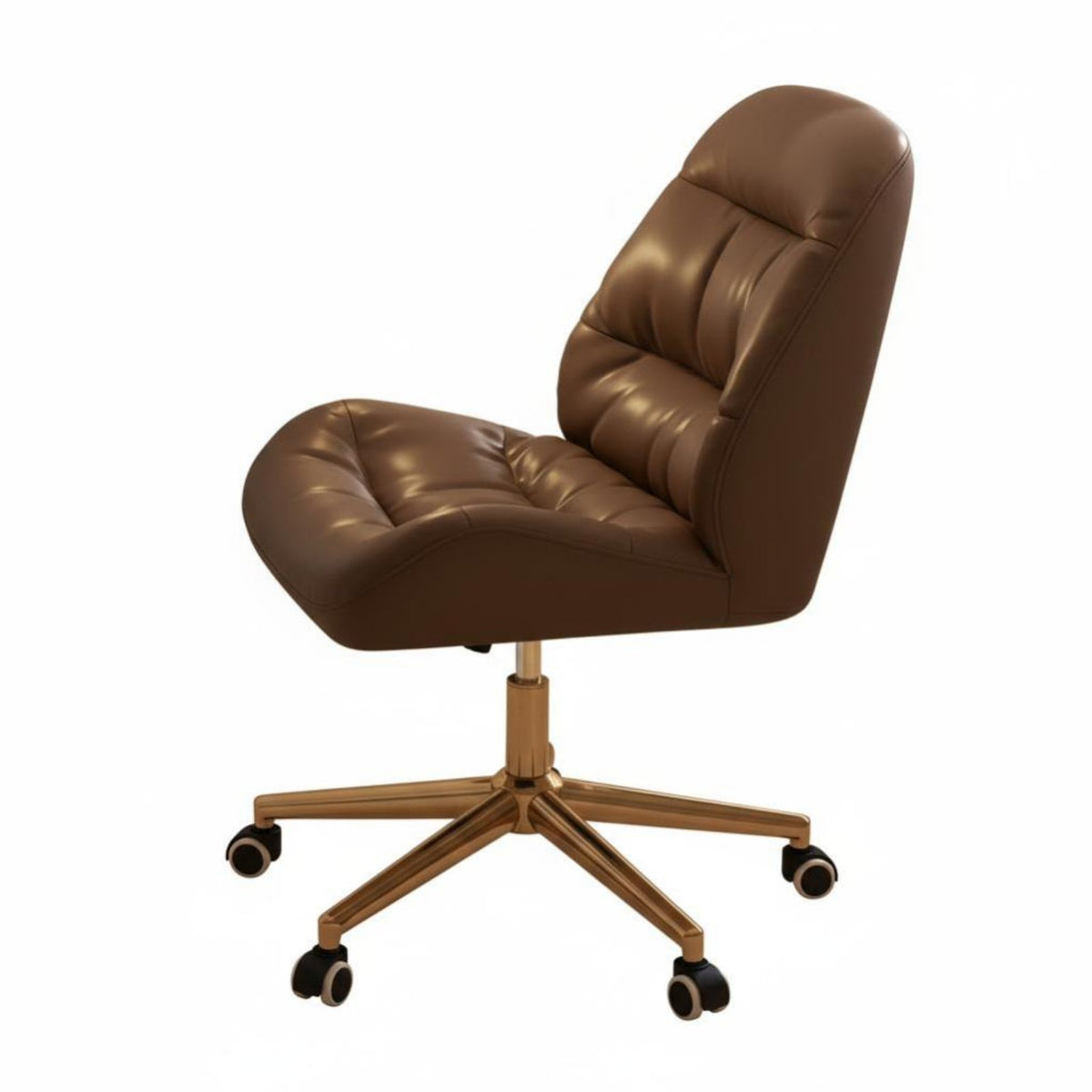 Rolling Shell rear Chair Height Adjustable Scalloped rear Rolling Chair 360-Degree rotate Comfortable rearrest for Teens, Women