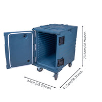Warming Cabinet on Wheels Sealed Door Trim Portable Food Warmer Box Long Heat Retention box Carrier for Catering