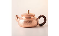 Copper Teapot Hammered Teapot with Side Handle Sleek for Kitchen Display