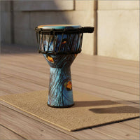 10 Inch Djembe Drum Portable PVC Tribal Drum Tuning-No-Tune for Beginners, Kids