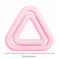 Silicone Iron Dumbbell Smooth Surface Triangular Dumbbell Rounded Corners Exercise Equipment for Pilates