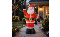 Freestanding Inflatable Santa Saint Tall Inflatable Santa Outdoor Seasonal for Porch, Storefront