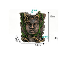 Buddha Head Ornament Decorative Aquarium Cave Ornament Highly Detailed