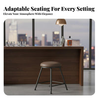 Backless Padded High Stool Comfortable Cushion Padded Backless Stool for Adults