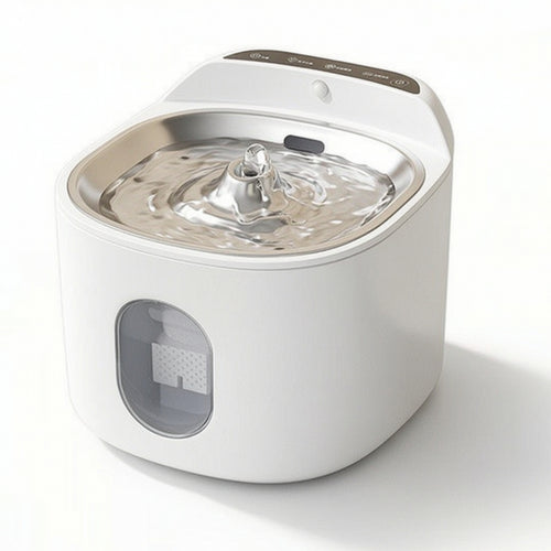 Cordless Cat Water Fountain Smart Drinking Fountain with Stainless Steel Basin