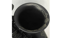 Alto Saxophone with Carrying Case Black Metal Finish Alto Saxophone with Windway Component Frosted for Beginners