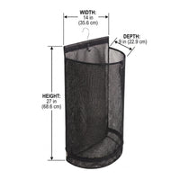 Hanging Laundry Hamper Space-Saving Hanging Mesh Hamper Transparent for Students