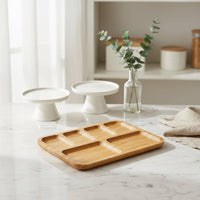 Divided Platter with Lid preservingKeeping Serveware Easy to Clean for Bakers