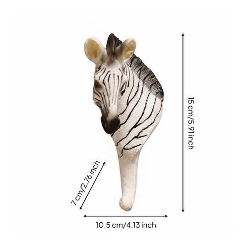 Animal Wall Hook 3D Design Retro Animal Hook Space Saving Decorative Wall Hanger