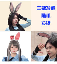 「兔子男警官」朱迪cos服装judy衣大成人女款情侣制服裤子万圣节 M 露腰款女朱迪17件套