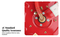 High Pressure Fire Hose Reel Brass Nozzle Fire Hydrant Hose Reel Long-Lasting Easy Installation for Building Maintenance Personnel, Property Managers, Factories, Warehouses, Industrial Facilities, Away from Ice Buildings