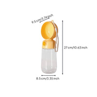 Pet Water Bottle Push Button Portable Pet Bottle Hanging Strap