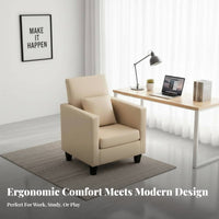 Upholstered rotating Chair dense-foam Foam padding Gaming Armchair Plush paddinging Includes Pillow for Remote Workers