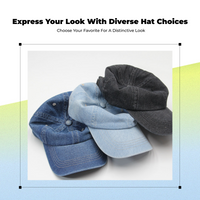 Denim Cap, Unisex, Adjustable, Curved Brim, Lightweight