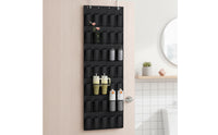 Hanging Pocket Organizer with Hooks Space-Saving Hanging Storage Organizer Heavy-Duty for Closet, Bedroom, Washroom