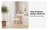 arc-backrear Dressing Chair Light Luxury Design Vanity Stool Ins aesthetic for Cloakroom