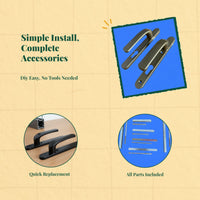 Aluminum alloy lever handle for doors