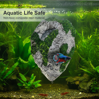 Artificial Moss Floating Rock Aquarium Ornament