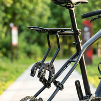 Compatible Cycle Rear Rack with Mounting Plate Adjustable Rear Cargo Rack Stable Lightweight for Commuters, Cyclists, Commuting