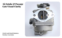 Marine Carburetor Assembly Adjustment Screws Outboard Carburetor Assembly Fuel Mixer Linkage Parts Metal Body