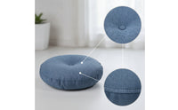 Padded Round Floor Cushion Textured Floor Seat Cushion Soft Thick for Balcony