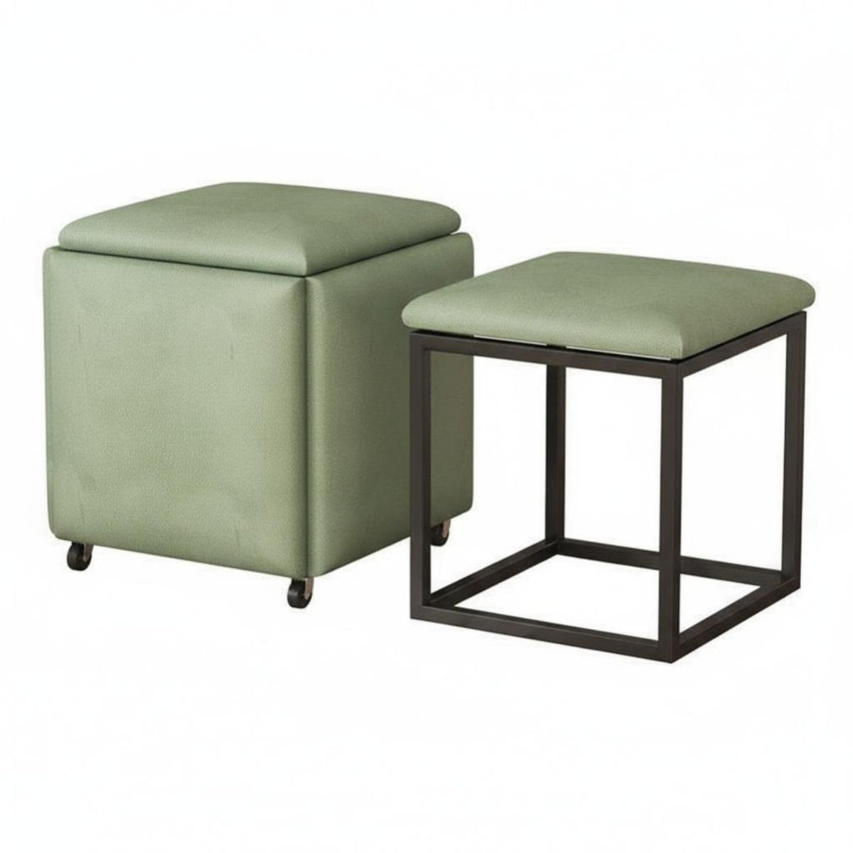 5 Pieces 5-in-1 Cube Stool Sturdy framework 5-in-1 stackableing Cube Easy to Clean