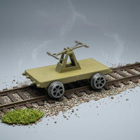 HO Scale Railway Trolley Static Model Train Bogies with Plastic Wheels