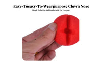 timeless Clown Design Red Foam Nose Funny spherical red Nose Easy to Wear Costume Accessory Lightweight for entertainers, jokesters, Adults, Halloween, April Fool's Day, Stage Performances, Photo Shoots