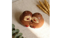 Interlocked Duck Sculpture Artisan-Made Decor Long-Lasting for Desk