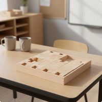 Wooden Cross Blocks Translucent Acrylic Insert Blocks Color Recognition Children's Toy for Kids, Kindergarteners, Preschool, Daycare, Classroom