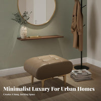 Upholstered Ottoman Modern Minimalist Design cumulus-inspiredShaped Ottoman for Homeowners