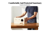 Sturdy and Long-Lasting Wooden Bird Breeding Box Easy to Clean Parrot Breeding Box Breathable Design Lovebird Nesting House Anti-Peck Guard for Cockatiel Owners, Aviaries, Aviary, Indoors, Backyard