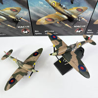 1/72 WWII British Spitfire Military Alloy Simulation Fighter Aircraft Finished Model Ornament Toy