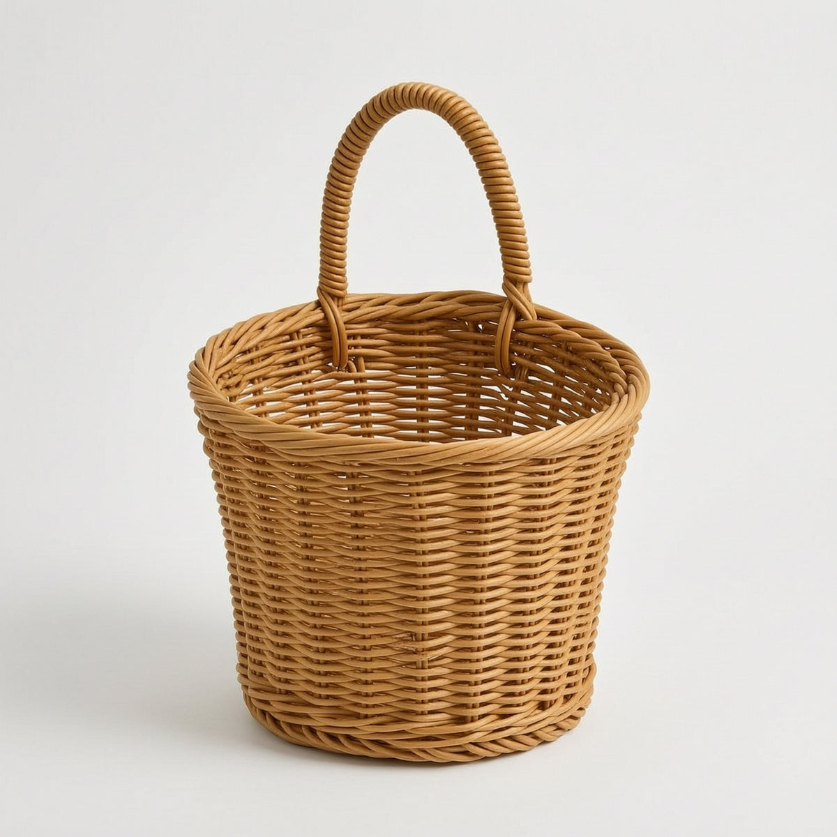 Imitation Vine Basket Natural Rattan Storage Basket Sturdy for Home Organization