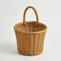 Imitation Vine Basket Natural Rattan Storage Basket Sturdy for Home Organization
