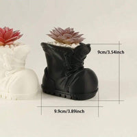Boot Planter靴子造型创意花盆3D打印旅行靴装饰花瓶