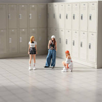 3 Pieces 1/64 Scale Figure Set Detailed Clothing Painted Figure Trio Set