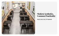 Restaurant Table and Chair Set Stable Framework Restaurant Dining Set Grab-and-Go Dining Furniture Easy to Clean