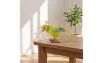 Parrot Figurine Tabletop Bird Ornament Parrot Statue Static Bird Sculpture Painted for Collectors, Desk, Shelf