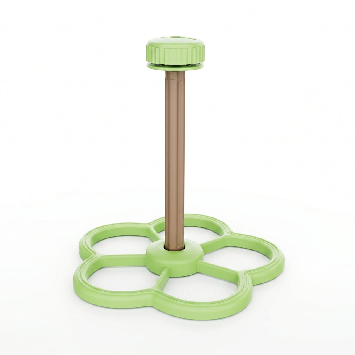 Pet Enclosure Bird Cage Perch Play Stand Round Top Cap Glossy Finish Flower Rotating Perch
