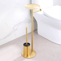 Freestanding Toilet Paper Holder Stainless Steel Toilet Roll Holder Standing Bath Tissue Stand Hotel