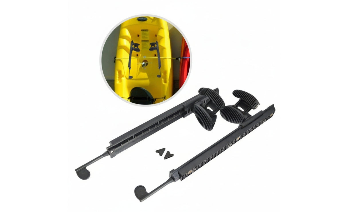 Adjustable Kayak Foot Brace Kit with Pedals Long-Lasting Foot Pedal Steering System Slimline Hardware Responsive for Kayakers