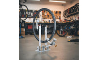 Two-Wheeler Wheel Truing Stand High Precision Dial Indicators Wheelset Correction Jig Thru-Axle & Quick Release Compatible Bike   Alignment Tool