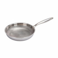 Stainless Steel Frying Pan Metal Utensil Safe Uncoated Frying Pan for Home